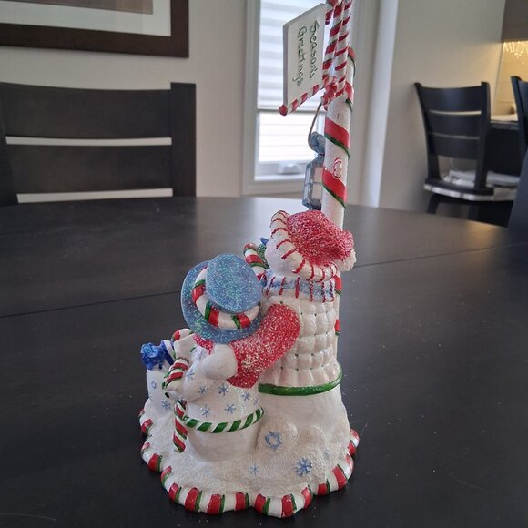 Betty Singer Collection Candy Can Lane Christmas Snowman Ornament - Picture 5 of 7